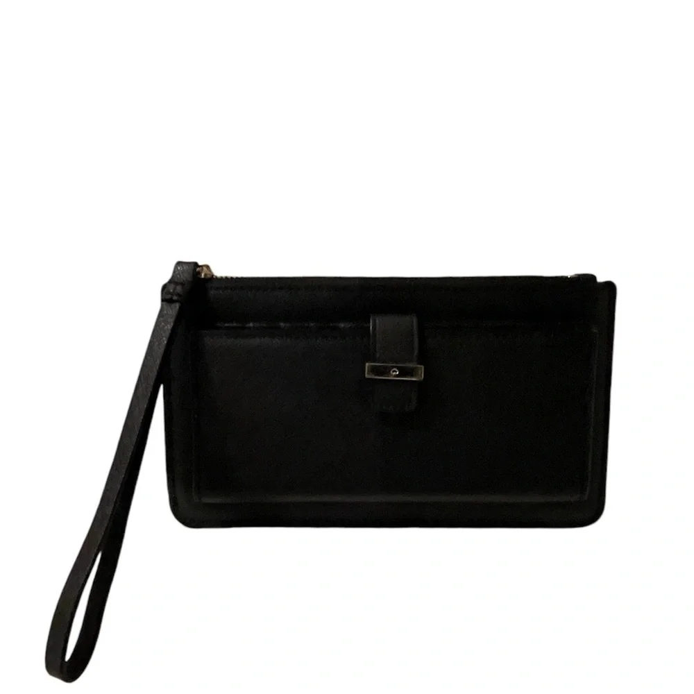 Kate Spade Wallet Wristlet Cedar Street Karolina Rooster Black Leather